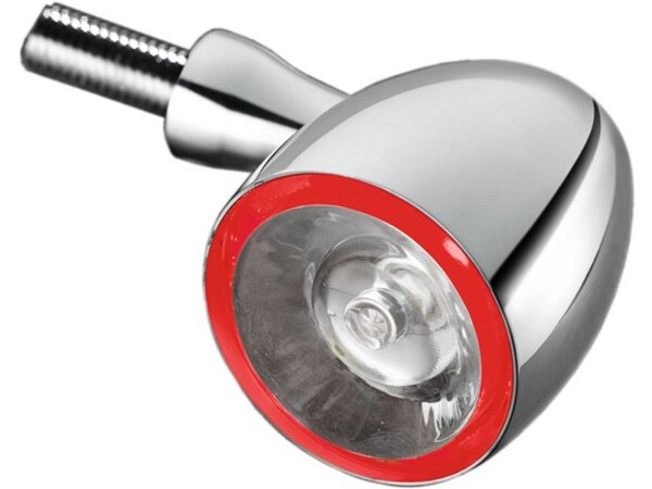 KELLERMANN LED-Blinker "Bullet 1000 DF", M8 x 20 Gewinde, für 12 Volt Bordnetz,  für hinten, klares Blinkerglas, hochwer