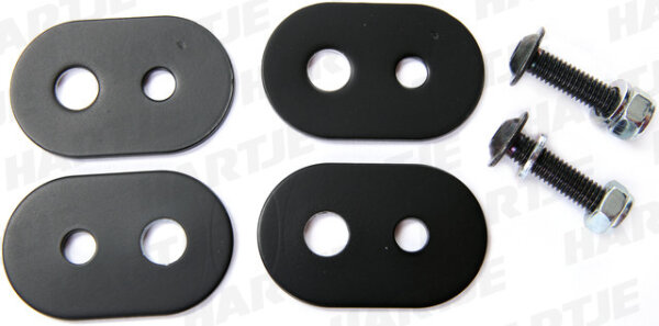 KELLERMANN Blinkermontageplatte, Für die Montage von Micro Blinkern an Befestigungspunkten größer als 8mm., schwarz, für