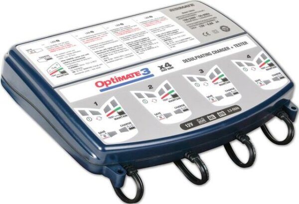 TECMATE Batterieladegerät "OptiMATE3" Ladestrom 0, Ladespannung 1