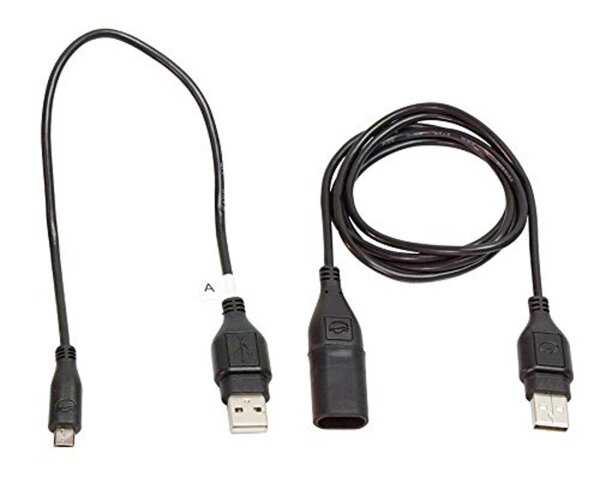 OPTIMATE Ladekabel, Für USB-Ladegerät O-100, Micro-USB, Länge: 30cm, incl. 100cm Verlängerungskabel Nr112