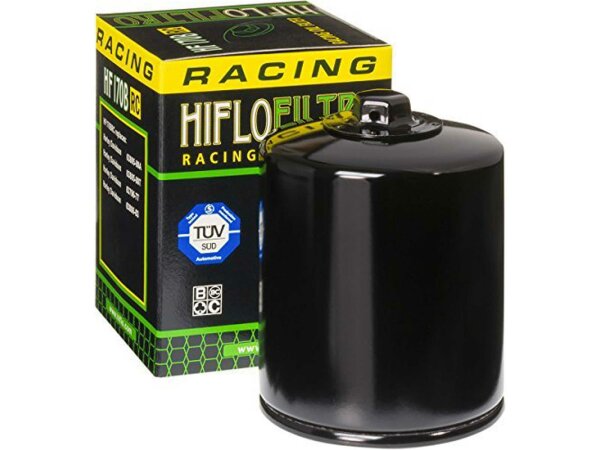 HIFLOFILTRO Ölfilter "Racing", Hochwertiger Ölfilter für den Einsatz auf der Rennstrecke und auf der Straße. Durch das s