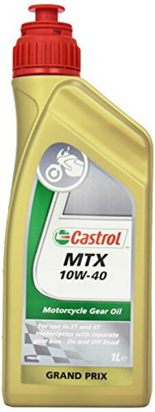 CASTROL Getriebeöl "MTX", 10W-40, Mineralöl basierendes Mehrbereichs Motorrad Getriebeöl. Es ist für den Einsatz in Zwei