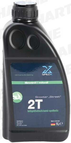 SPEC-X Motoröl "Scooter 2T Street", 2-Takt, teilsynthetisch, Speziell entwickelt für die Schmierung luft- und wassergekü