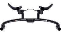 3T Aerobar "Revo Team", SB-verpackt, Carbon, Vorbauklemmung 31,8mm, Extensions: S-Bend Alu, New Comfort Armauflagen Alu 