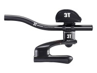 3T Aerobar "Revo Team", SB-verpackt, Carbon, Vorbauklemmung 31,8mm, Extensions: S-Bend Alu, New Comfort Armauflagen Alu 