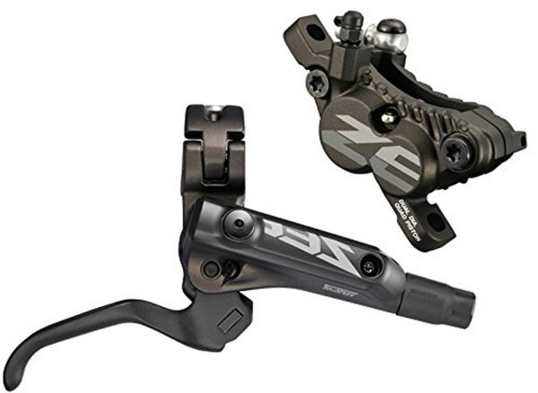 SHIMANO Scheibenbremse "Zee" BR-M640 und BL-M640, Hydraulisch, Post-Mount, Resin Pads, kpl. mit Hebel ohne Bremsscheibe,