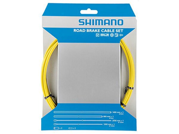 SHIMANO Bremszugset "Road SIL-TEC", Bestehend aus:, 1 Stk. Innenzug Ø 1,6mm x 1000mm SIL-TEC beschichtet Edelstahl, 1 St
