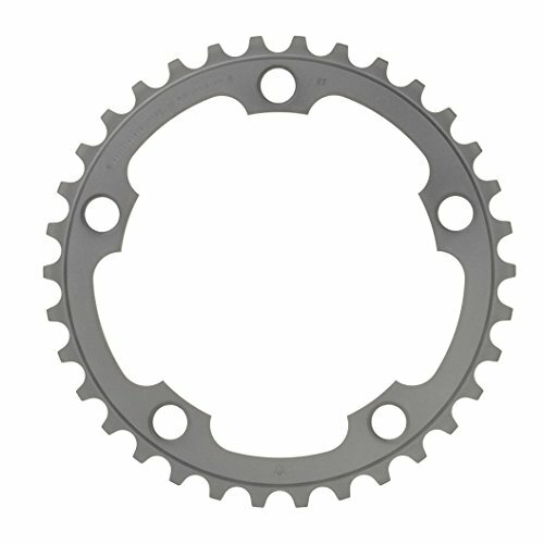 SHIMANO Kettenblatt "105, 5750 Kompakt", 5-Arm, 110mm Lochkreis, 2/10-fach, SB-verpackt, 34Z. silber