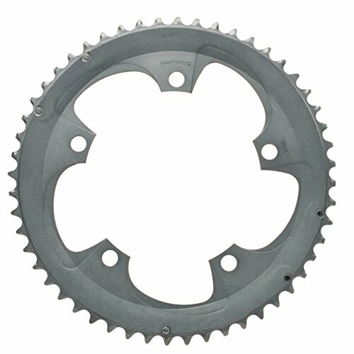 SHIMANO Kettenblatt "105", 5800, 52Z. (Typ B), 5-Arm, 130mm Lochkreis, 2/10-fach, SB-verpackt, silber