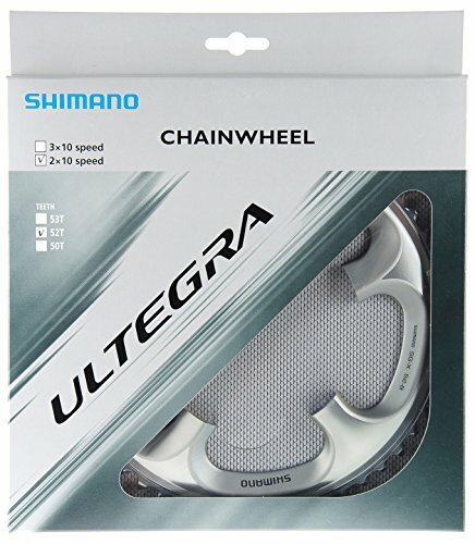 SHIMANO Kettenblatt "Ultegra FC-6700", 10-fach, 5-Arm, 130mm Lochkreis, SB-verpackt, 52Z. (Typ B), silber