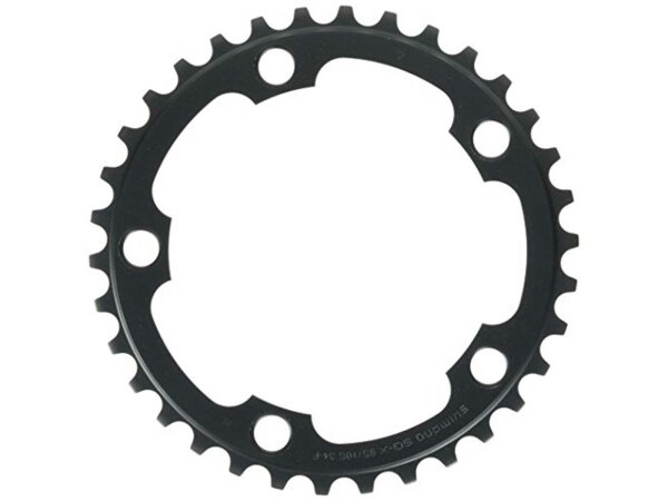 SHIMANO Kettenblatt "Ultegra FC-6750", 10-fach, 5-Arm, 110mm Lochkreis, SB-verpackt, 34Z., grau