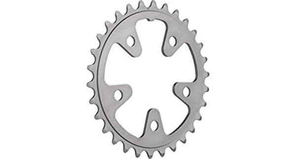 SHIMANO Kettenblatt "Ultegra FC-6503", 10-fach, 5-Arm, 74mm Lochkreis, SB-verpackt, silber, 30Z.