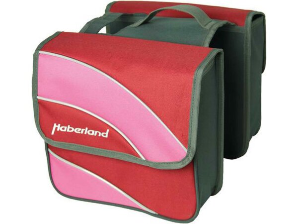 HABERLAND Kinder-Doppelpacktasche "Kim S", Volumen: 10l, Maße: 2x L24 x H24 x B8,5cm, Zur Befestigung auf dem Gepäckträg