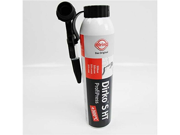 ELRING Dichtmasse "Dirko S Profi Press", Dauerelastisch, nicht lösungsmittelhaltig, UV-beständig, schwarz, Als Dichtung 
