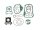 Motordichtungssatz  mit O-Ringe, A