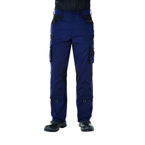 PIONIER Bundhose "Tools", 65% Polyester, 35% Baumwolle, Hochgezogener Bund, Stretcheinsatz, Reflexpaspeln, zwei aufgeset