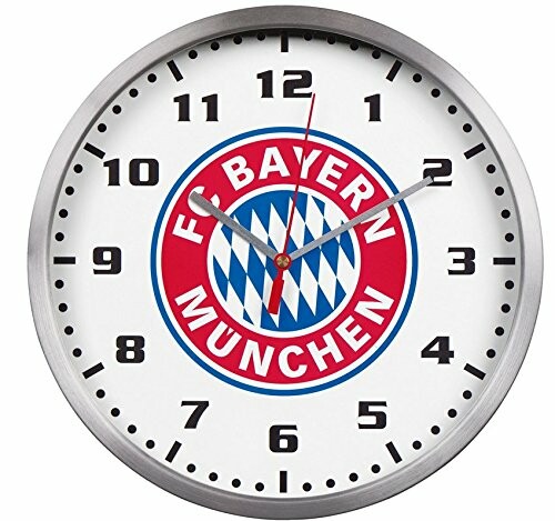 FC Bayern München Wanduhr Logo