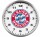 FC Bayern München Wanduhr Logo