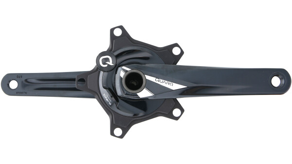 QUARQ Kettenradgarnitur Powermeter "DZero AL", Ohne Kettenblätter und Innenlager, Kurbelarme aus Aluminium, CNC gefräste