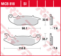 TRW-LUCAS Bremsbelag "MCB818", Satz, SI,...
