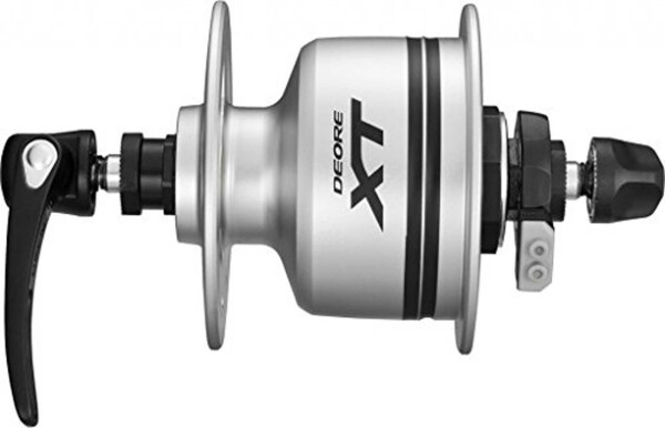 vr-nabendynamo shimano xt dht780 100mm, 32 loch, silber, snsp
