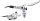 SHIMANO Scheibenbremse "Alfine" BR-S 700 und BL-S 700, Hydraulisch, mit Bremshebel und Leitung, ohne Bremsscheibe, silbe