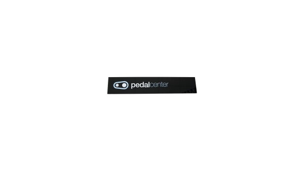 CRANKBROTHERS "Pedal Center Sign", Hochwertiges Acrylglas-Schild für Slatwalls, kann quer oder hochkant montiert werden,
