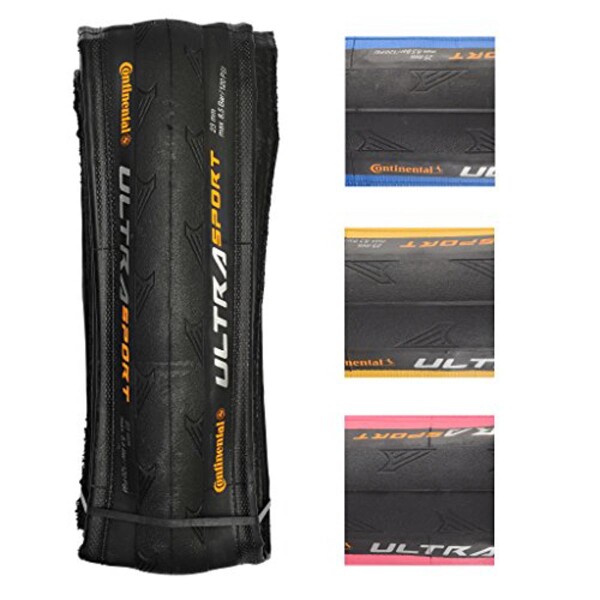 CONTINENTAL Reifen "Ultra Sport 2", Zuverlässiger Pannenschutz dank robuster 3/180-TPI-Konstruktion, ausreichend Grip un