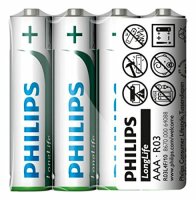PHILIPS Batterie "Longlife" Zink-Kohle...