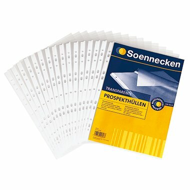 Soennecken Prospekthülle 1503 DIN A4 oben offen tr 100 St./Pack.