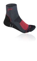 Socken F Mountainbike High Merino Damen schwarz/rot Gr....