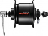 vr-nabendynamo shimano dhc3000 100mm, 36 loch, schwarz, snsp