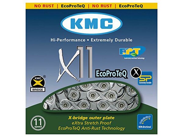 KMC Kette "X11e EPT", SB-verpackt, 1/2 x 11/128", 5,65mm, Hi-Per