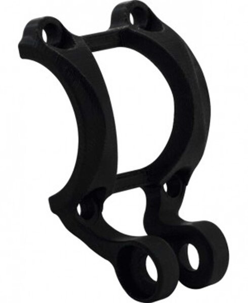 Ergotec VORBAUKAPPE 31,8 mit Halterung für Octopus, Integra B, Shark Swell RE (+ R 70)  - für z.B. Lichtaufnahme, schwarz matt