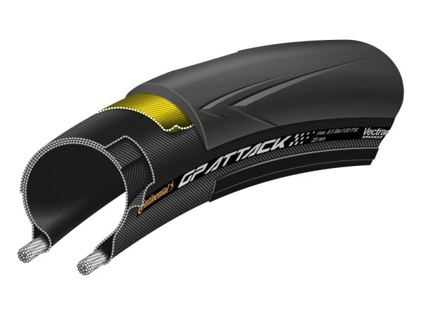 Reifen Conti Grand Prix Attack III fb. 28" 700x23C 23-622 schwarz Skin