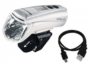 Batt-LED-Leuchte Trelock Control Ion 70 LS 950 weiss m.Variotex-Halt.ZL 700
