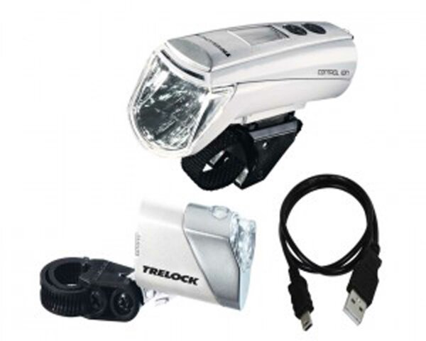 Batt-LED-Leuchte Set Trelock Control Ion LS 950/710 Ion 70 weiss m.H.ZL 800/320
