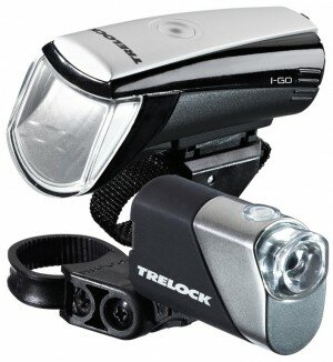 Batt-LED-Leuchte Set Trelock I-go 30 LS 750/710 schwarz m.H. ZL800/320