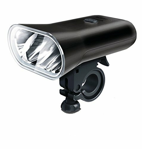LED Bike Light Philips 80 Lux schwarz brushed Aluminium Akku betrieben