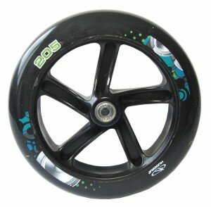 PU-Rolle Hudora Big Wheel per Stück 205 mm Ø schwarz/grün/blau f.Mod.14750