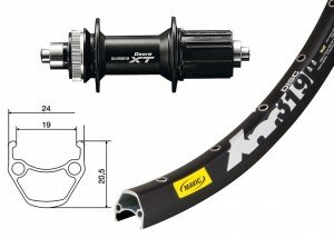 H-Rad 29" Deore XT Centerl.sz.SSP 32L Mavic XM 319 Disc schw.Niro-Spei.(sz)   