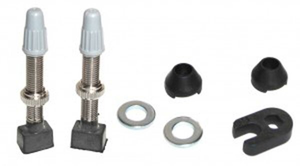 caffe tubeless-ventil 70mm lg. 2 st. (satz) u. presta-ventilschl&uuml;ssel