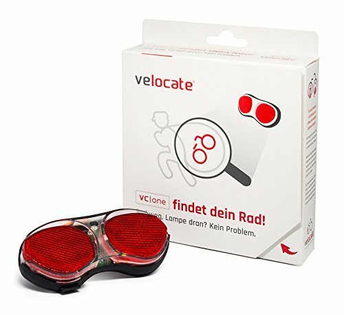 Rücklicht Velocate vc one mit GPS Diebstahlschutz, 80mm