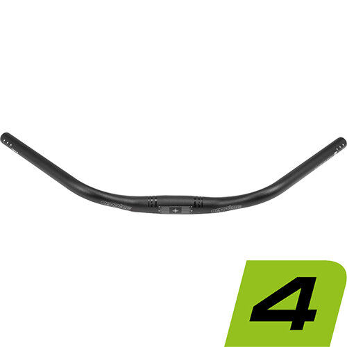 Ergotec Lenker TREKKING 31,8 - 610x32x45°, Safety Level 5, DB, schwarz matt