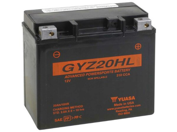 Batterie "GYZ20HL" Yuasa, AGM, wa