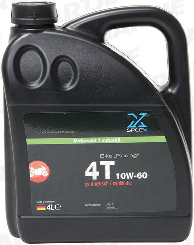 SPEC-X Motor&ouml;l &quot;Bike 4T Racing&quot;, 10W-60, 4-Takt, synthetisch, F&uuml;