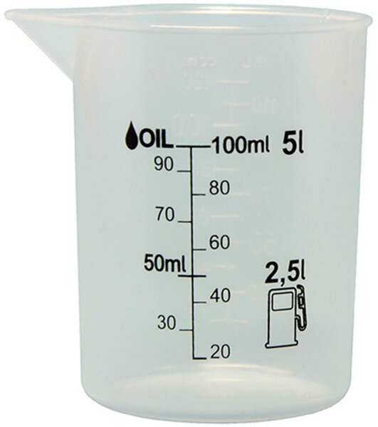 BAAS Messbecher &quot;MB12&quot;, Transparenter Messbecher mit Feineinteil