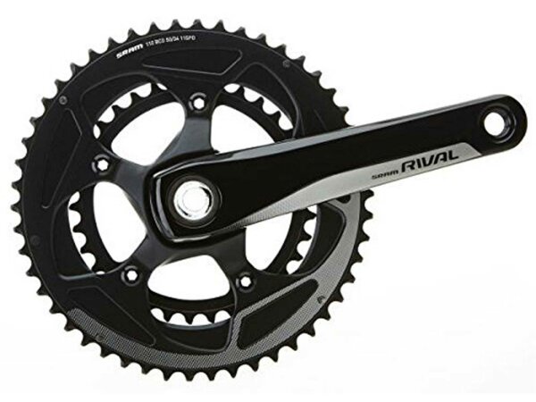 SRAM Kettenradgarnitur "Rival 22", Ohne Innenlager, schwarz/grau