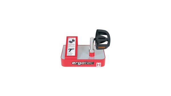 ERGOTEC Thekendisplay "EP-1", Inhalt: 10 Paar Pedale, 1 Ergotec 