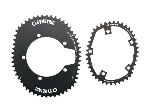 O.SYMETRIC Kettenblatt &quot;Ergo Aerosymetric&quot;, 5-Arm, 130mm, Alu 70